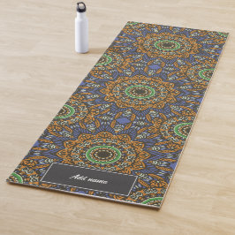Esterilla De Yoga Fethers of Life Patrón Mandala nombre personalizad