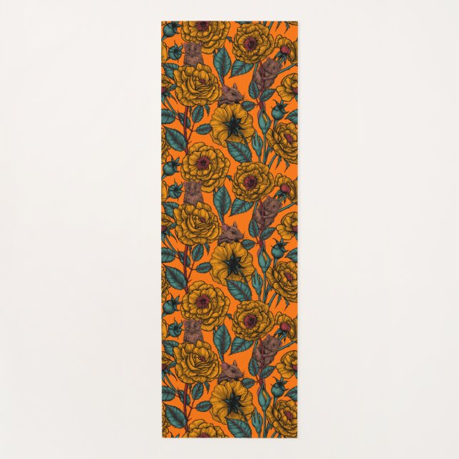 Esterilla De Yoga Fiesta de ratones retro (Anverso)