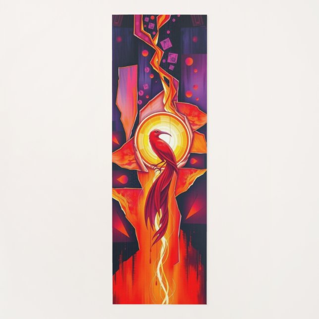 Esterilla De Yoga Flaming Phoenix (Anverso)