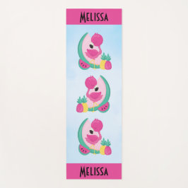 Esterilla De Yoga Flamingo rosa con sandía y piña