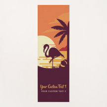 Flamingo tropical personalizado de texto yoga