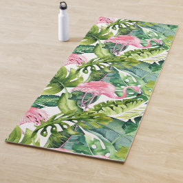 ESTERILLA DE YOGA FLAMINGOS DE PINK PINK, TEMA TROPICAL