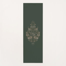 Esterilla De Yoga Flannel Forest Yoga Animal Pose Damask