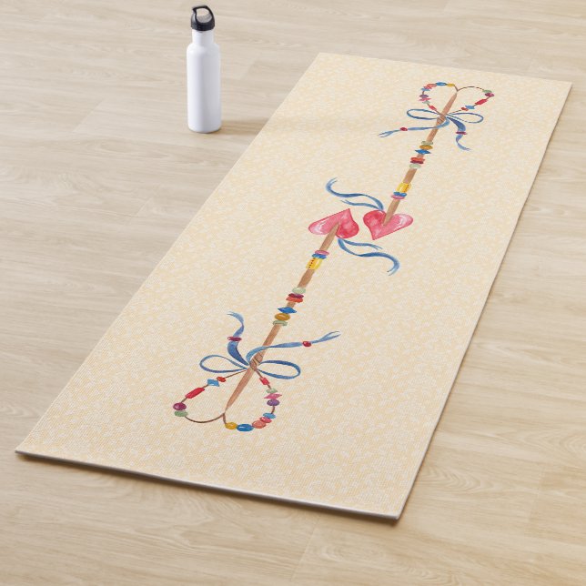 Esterilla De Yoga Flechas de Corazón Boho (In situ)