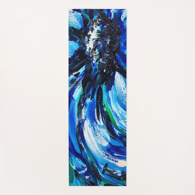 Esterilla De Yoga Fleur bleue (Anverso)