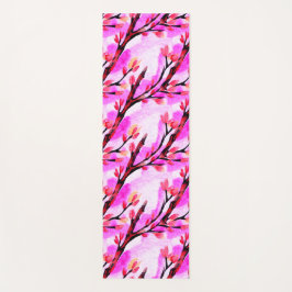 Esterilla De Yoga Flor de Cerezo Rosa Suave Estética Floral Tranquil