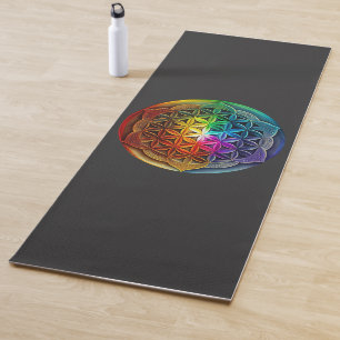 Esterilla De Yoga Flor De Geometría Sagrada De La Meditación De Chak