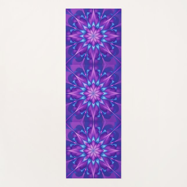 Esterilla De Yoga Flor de Luna Púrpura (Anverso)