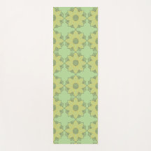 Flor Mandala Verde y Amarillo