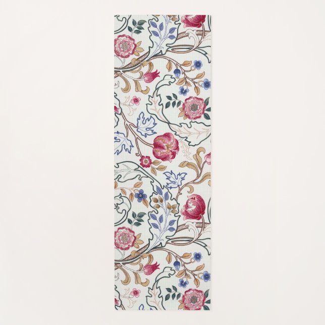 Esterilla De Yoga Flor, patrón floral, William Morris (Anverso)