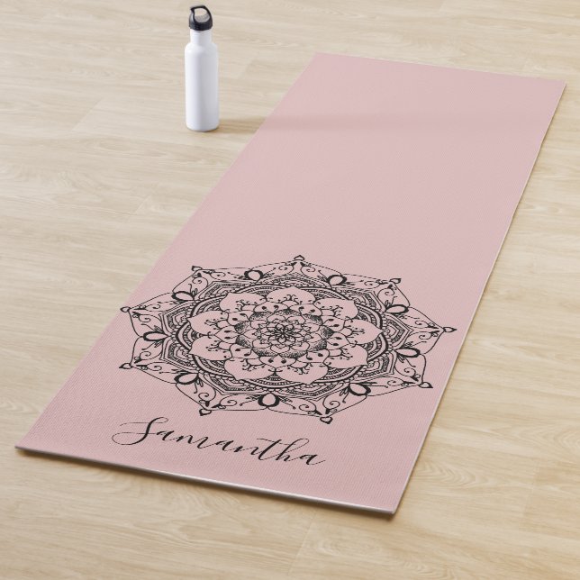 Esterilla De Yoga Flor personalizada Mandala Dusty Rosa (In situ)