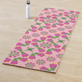 Esterilla De Yoga Flor retro bell Mandalas yoga rosa