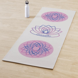 Esterilla De Yoga Flor rosa y morada Lotus