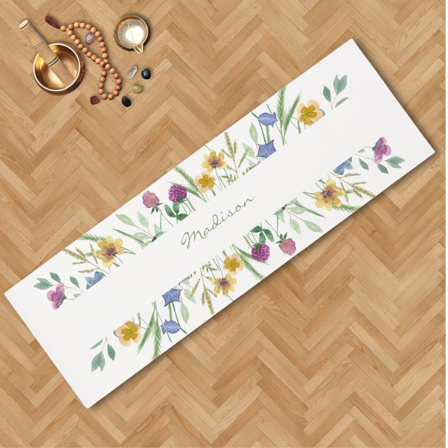 Esterilla De Yoga Flor silvestre acuática personalizada (Subido por el creador)