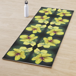 Esterilla De Yoga Flor silvestre amarilla delgada Resumen arte
