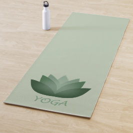 Esterilla De Yoga Flor verde yoga Lotus