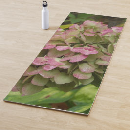 Esterilla De Yoga Floración de Hortensia de Otoño con Hojas Doradas