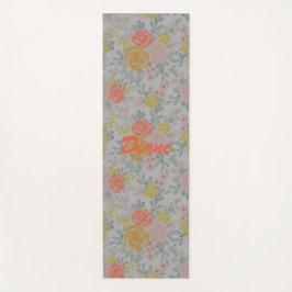 Esterilla De Yoga Floral colorida