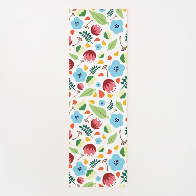 Esterilla De Yoga Floral de primavera (Anverso)