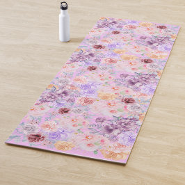 Esterilla De Yoga Floral Inglés Tea Garden Pastel