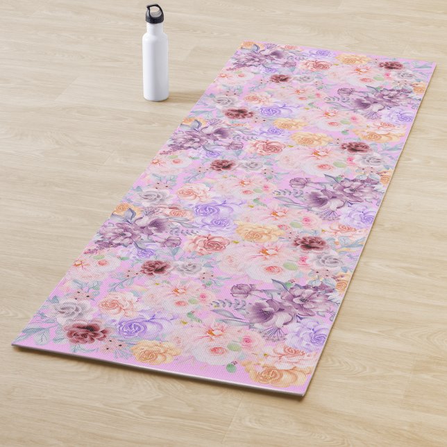 Esterilla De Yoga Floral Inglés Tea Garden Pastel (Subido por el creador)