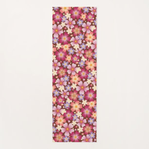 Esterilla De Yoga Floral ondulada de ensueño