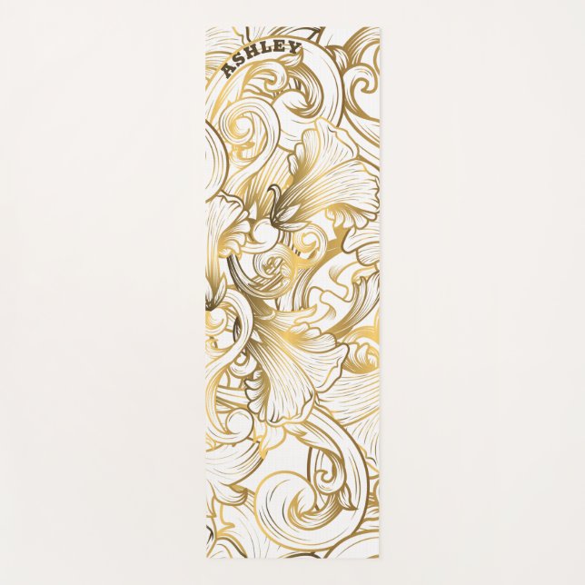Esterilla De Yoga Floral Swirls (Anverso)