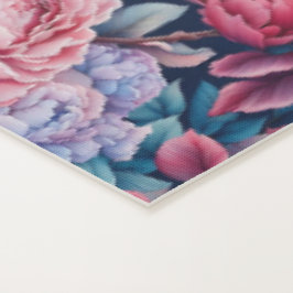 Esterilla De Yoga Flores azules y rosas