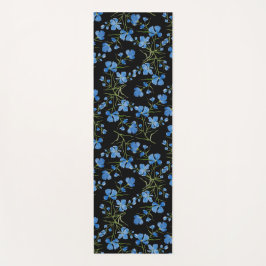 Esterilla De Yoga Flores Cosmos Azules