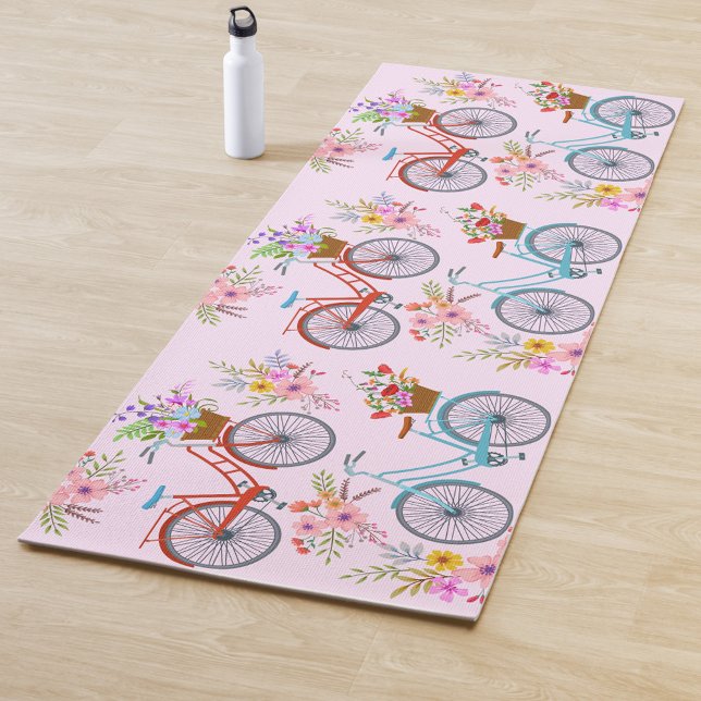 Esterilla De Yoga Flores de bicicleta yoga (Bicycle Yoga Mat!)