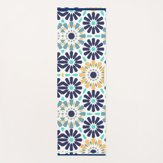 Esterilla De Yoga Flores de bonito (A digital art piece features a vertical rectangle filled with a geometric pattern.)