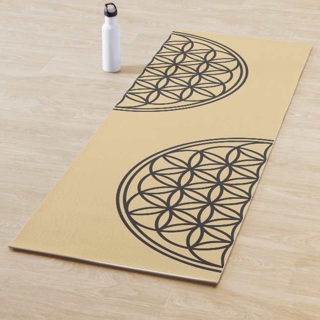 Esterilla De Yoga FLORES DE LA VIDA - Esquema de símbolo de geometrí (In situ)