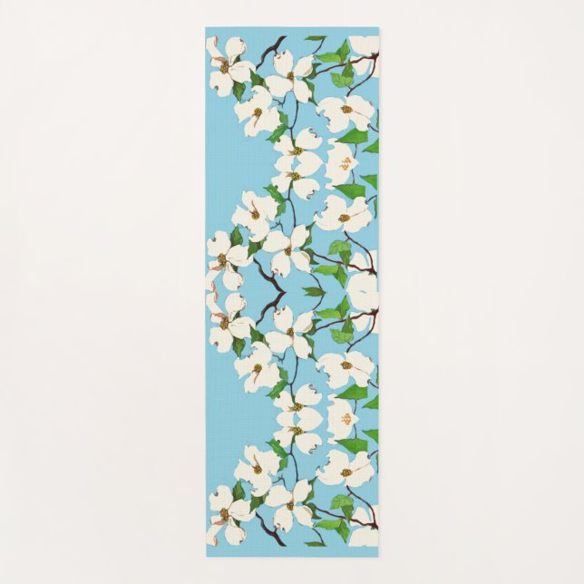 Esterilla De Yoga flores de madera de perro (Anverso)