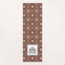 Esterilla De Yoga Flores de Mandala monograma letra M