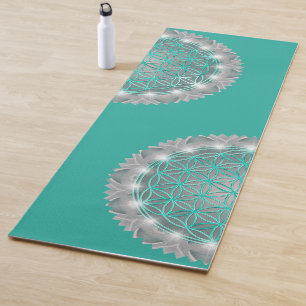 Esterilla De Yoga FLORES DE VIDA - Luz de Geometrio Sagrada 2