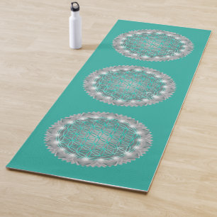 Esterilla De Yoga FLORES DE VIDA - Luz de Geometrio Sagrada 2