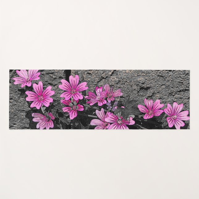 Esterilla De Yoga Flores moradas (Anverso (horizontal))