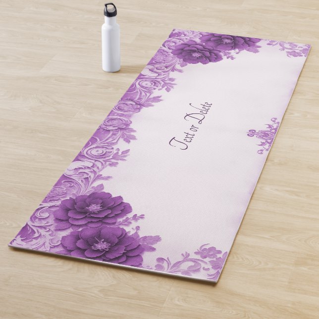 Esterilla De Yoga Flores moradas florecen yoga mate (In situ)