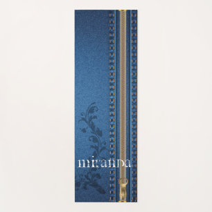 Esterilla De Yoga Flourish Pintado Jeans Denim