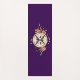Esterilla De Yoga Flowers, Directions, Compass 