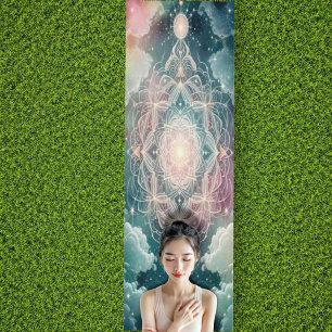 Esterilla De Yoga Flujo abstracto de la alfombra de yoga