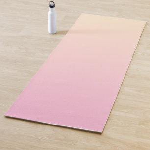 Esterilla De Yoga Fondo de degradado rosa y amarillo pálido