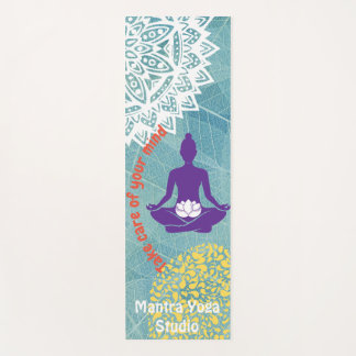 Esterilla De Yoga fondo de hoja de personalizable y chakra y pose