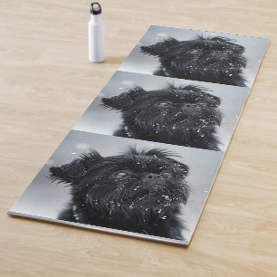 Esterilla De Yoga Fondo de invierno Affenpinscher Photo Snow