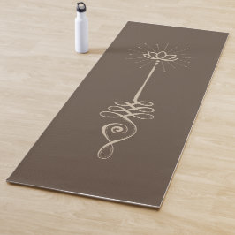 Esterilla De Yoga Fondo Liso Unalome - Alfombra de Yoga Tierra + Pal