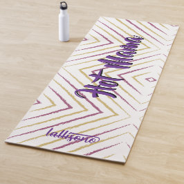 Esterilla De Yoga Fondo mágico rosa nombre Personalizado 
