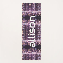 Esterilla De Yoga Fondo mágico rosa nombre Personalizado 