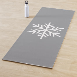 Esterilla De Yoga Fondo nórdico nórdico moderno de copo de nieve gri