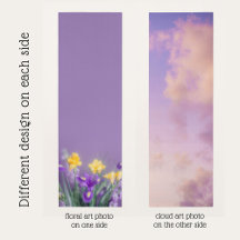 Fondo reversible de floración primaveral y cielo d