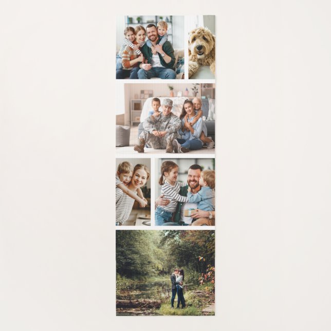 Esterilla De Yoga Foto clásica y monograma (Reverso)